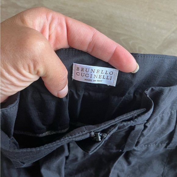 Brunello Cucinelli Womens Pants Tapered High Rise Pull On Cropped Size US 10 - Picture 7 of 12